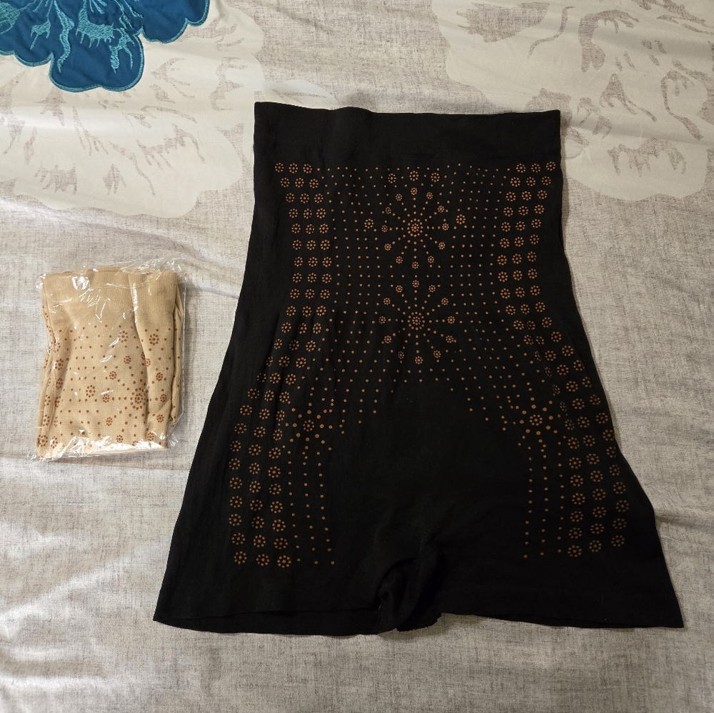 Black and Brown Shapewear Shorts